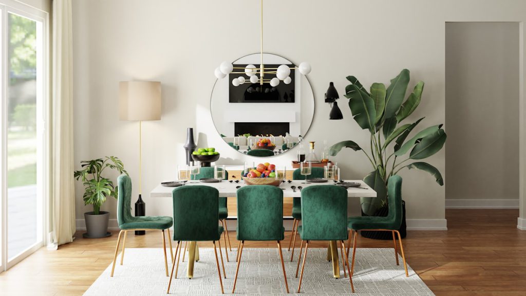 Orion Round Marble Dining Table